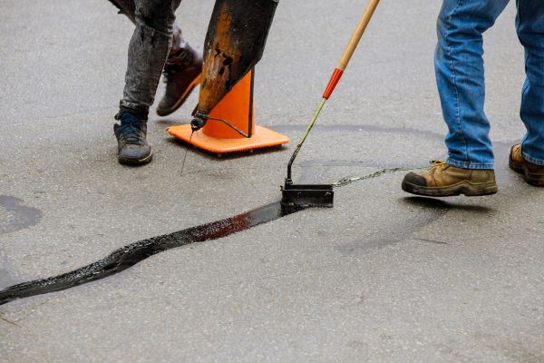 Parking Lot Crack Sealing in Napa
